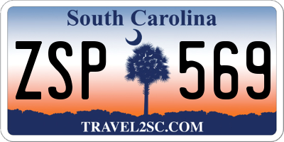 SC license plate ZSP569