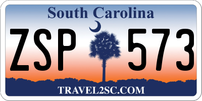 SC license plate ZSP573