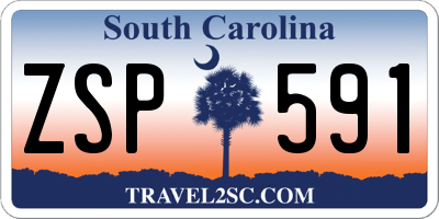 SC license plate ZSP591
