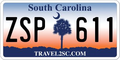 SC license plate ZSP611