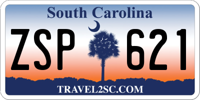 SC license plate ZSP621