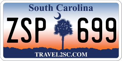SC license plate ZSP699