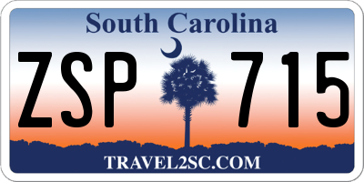 SC license plate ZSP715