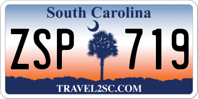 SC license plate ZSP719