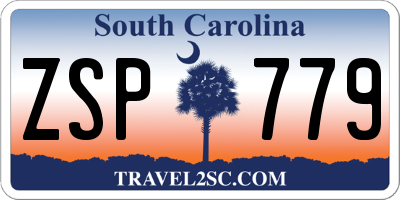 SC license plate ZSP779