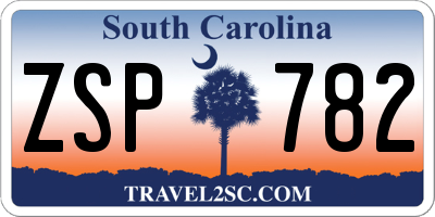 SC license plate ZSP782