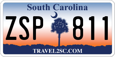 SC license plate ZSP811