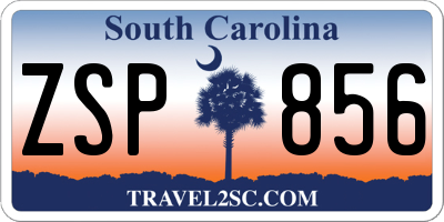SC license plate ZSP856