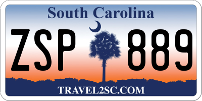 SC license plate ZSP889