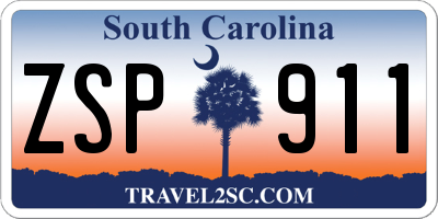 SC license plate ZSP911