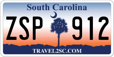 SC license plate ZSP912