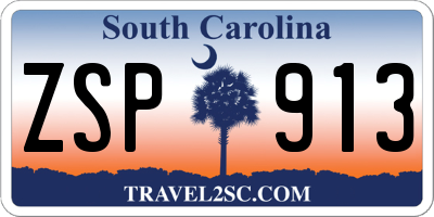 SC license plate ZSP913