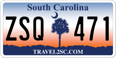 SC license plate ZSQ471