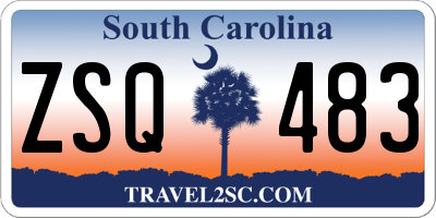 SC license plate ZSQ483