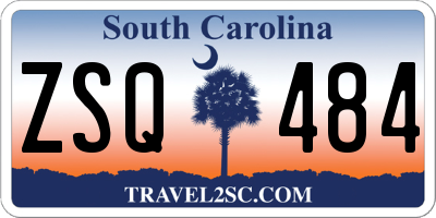 SC license plate ZSQ484