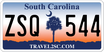 SC license plate ZSQ544