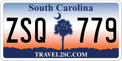 SC license plate ZSQ779