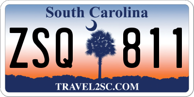SC license plate ZSQ811