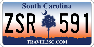 SC license plate ZSR591