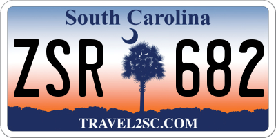 SC license plate ZSR682