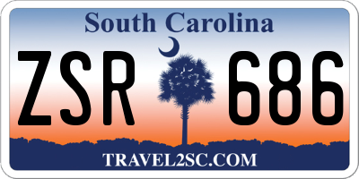 SC license plate ZSR686