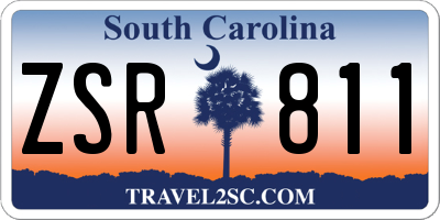 SC license plate ZSR811