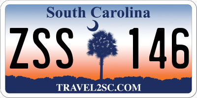 SC license plate ZSS146