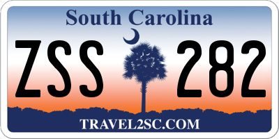 SC license plate ZSS282