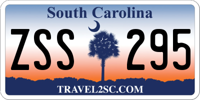 SC license plate ZSS295