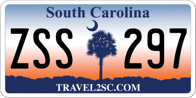 SC license plate ZSS297