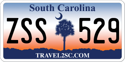 SC license plate ZSS529