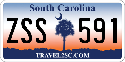 SC license plate ZSS591