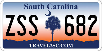 SC license plate ZSS682