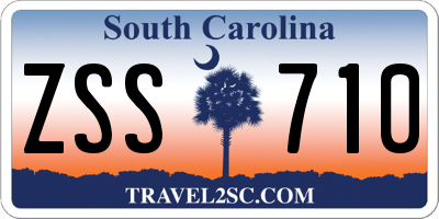 SC license plate ZSS710