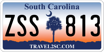 SC license plate ZSS813