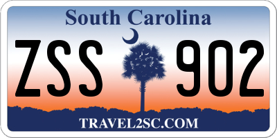 SC license plate ZSS902