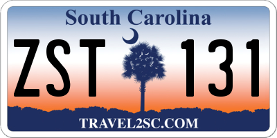 SC license plate ZST131