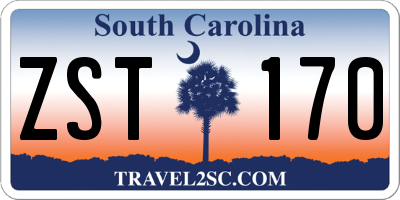 SC license plate ZST170