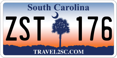 SC license plate ZST176