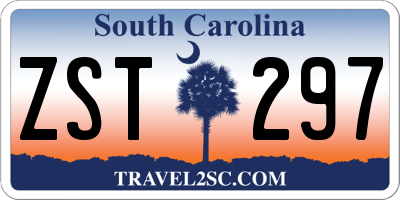 SC license plate ZST297