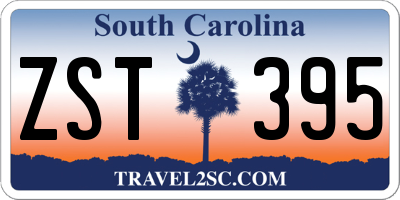 SC license plate ZST395