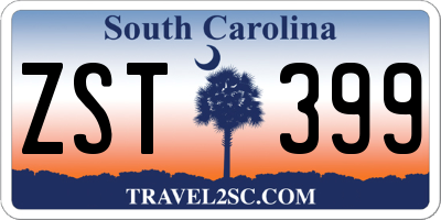 SC license plate ZST399