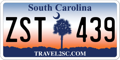 SC license plate ZST439
