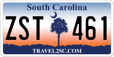 SC license plate ZST461