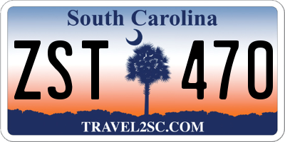 SC license plate ZST470