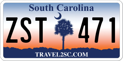 SC license plate ZST471