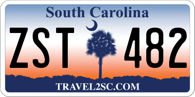 SC license plate ZST482