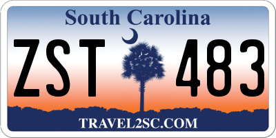 SC license plate ZST483