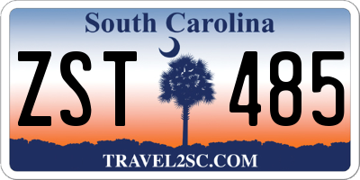 SC license plate ZST485