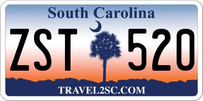 SC license plate ZST520